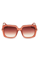 DIFF Sandra 54mm Gradient Square Sunglasses in Mauve/Dusk Gradient at Nordstrom