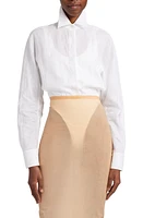 Alaïa Tank & Shirt Thong Bodysuit Blanc at Nordstrom, Us