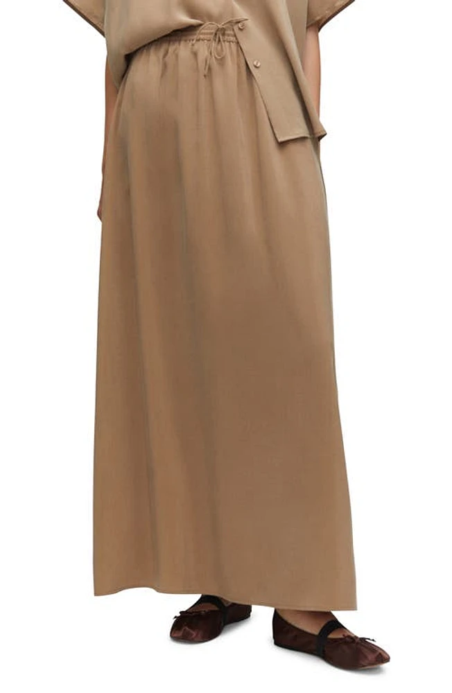 MANGO Drawstring Maxi Skirt in at Nordstrom