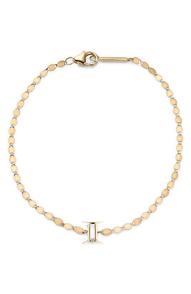 Lana Solo Diamond Zodiac Bracelet in Yellow/Gemini at Nordstrom