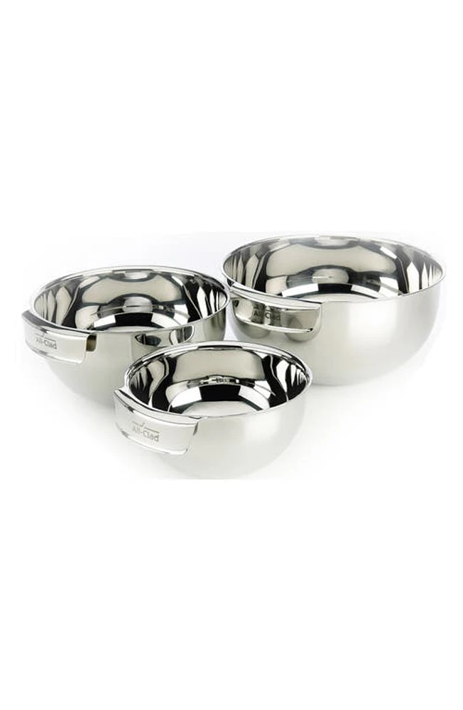 All-Clad Set of 3 Stainless Steel Mixing Bowls at Nordstrom