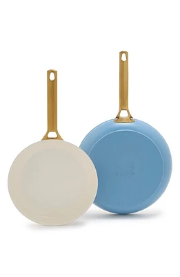 GreenPan Reserve Set of 2 Ceramic Nonstick Frying Pans in Sky Blue at Nordstrom