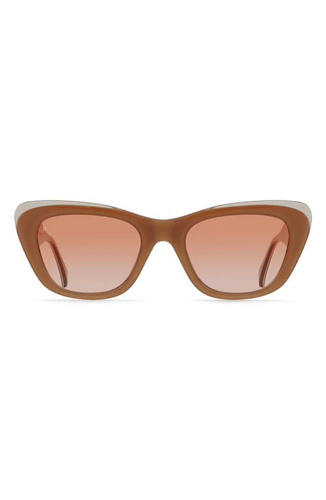 RAEN Kimma 52mm Polarized Cat Eye Sunglasses in Henna/Poppy at Nordstrom