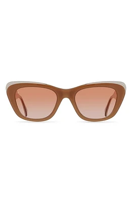 RAEN Kimma 52mm Polarized Cat Eye Sunglasses in Henna/Poppy at Nordstrom