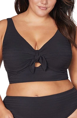 Artesands Aria Cezanne D- & E-Cup Bikini Top Black at Nordstrom,