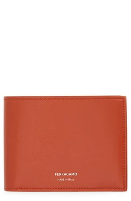 FERRAGAMO Classic Leather Bifold Wallet in Terracotta Nero at Nordstrom