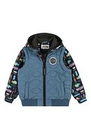 Andy & Evan x Teenage Mutant Ninja Turtles Kids' Gamer Layered Jacket in Blue Vest at Nordstrom, Size 3T