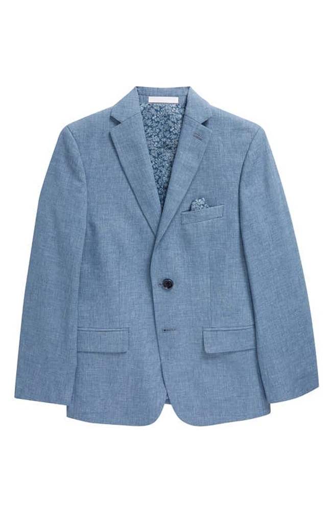 Tallia Kids' Linen Blend Sport Coat Blue at Nordstrom,