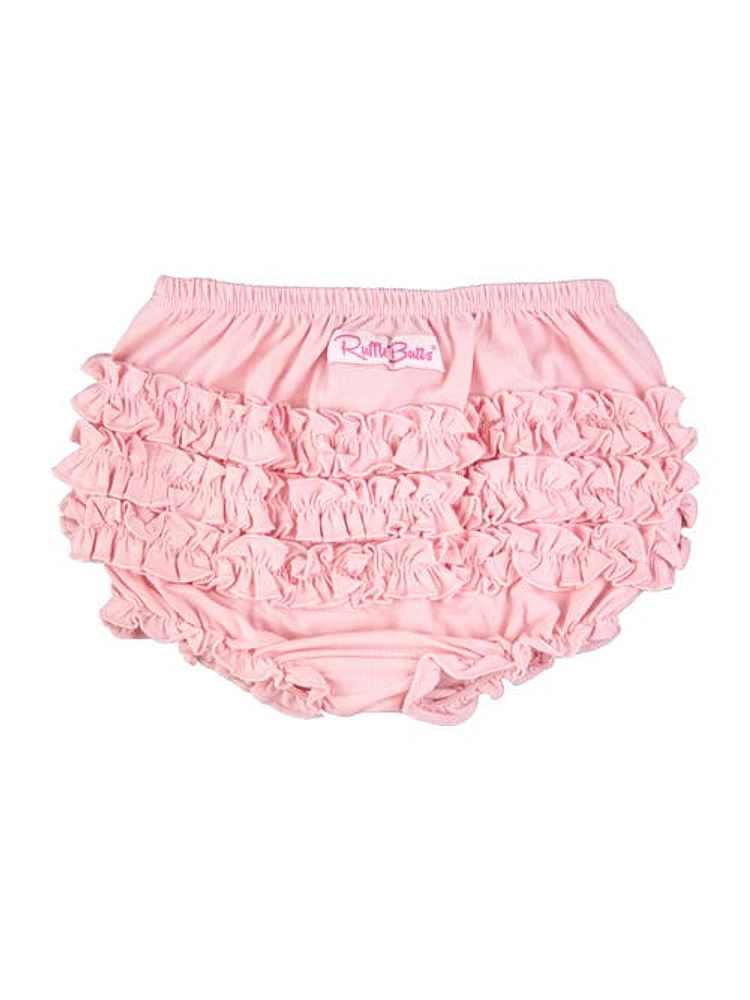 RuffleButts Baby/Toddler Knit RuffleButt Bloomer in Pink at Nordstrom, Size 2-3T