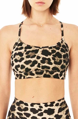 P. E Nation Downforce Reform Sports Bra Leopard Print at Nordstrom,