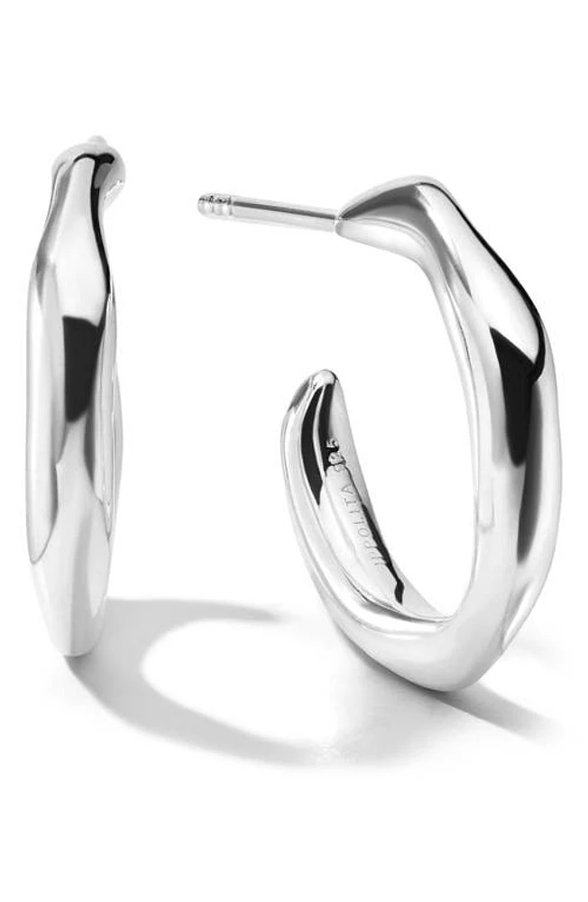 Ippolita Classico Squiggle Hoop Earrings in Silver at Nordstrom