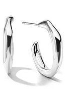 Ippolita Classico Squiggle Hoop Earrings in Silver at Nordstrom