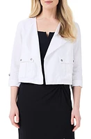 NIC+ZOE Rumba Linen Blend Moto Jacket at Nordstrom,