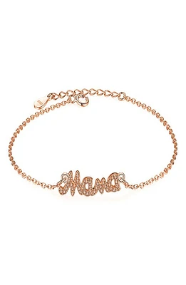 MELANIE MARIE Mama Pendant Bracelet in Rose Gold Plated at Nordstrom