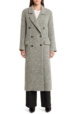 Fleurette Jamie Double Breasted Longline Tweed Coat Aegean at Nordstrom,