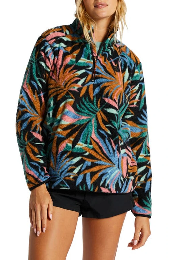 Billabong Boundary Water Repellent Quarter Zip Fleece Jacket at Nordstrom,