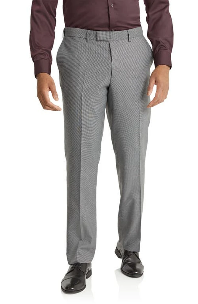 Johnny Bigg Preston Elastic Waist Stretch Dress Pants Silver at Nordstrom,