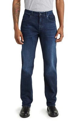 7 For All Mankind The Straight Squiggle Leg Jeans Dark Blue at Nordstrom,