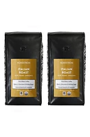 Nordstrom 2-Pack Fair Trade Organic Italian Dark Roast Whole Bean Coffee in Brown at Nordstrom