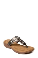 Minnetonka Brecca Flip Flop Pewter at Nordstrom,