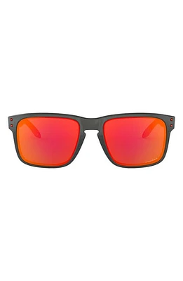 Oakley Holbrook 56mm Prizm Rectangular Sunglasses in Grey Smoke at Nordstrom