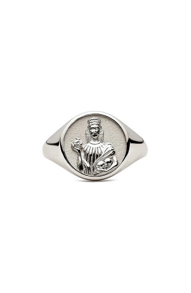 Awe Inspired Persephone Signet Ring in Sterling Silver at Nordstrom, Size 9