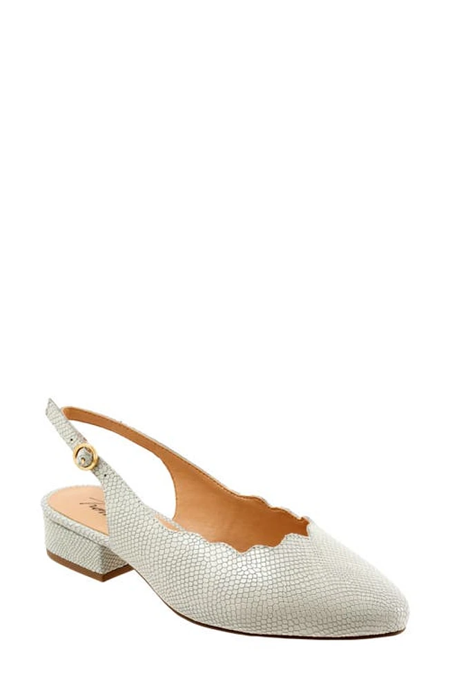 Trotters Joselyn Slingback Mint Snake Nubuck at Nordstrom,