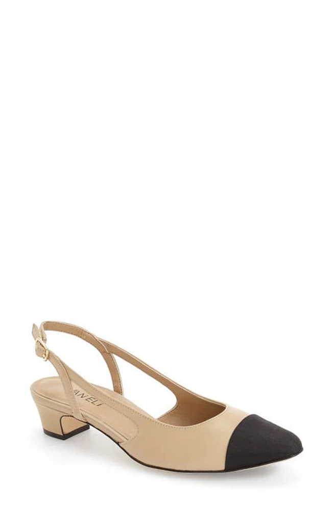 VANELi 'Aliz' Slingback Pump Pudding Leather at Nordstrom,