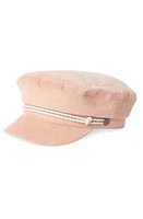 Brixton Fiddler Baker Boy Cap Soft Pink Cord at Nordstrom,