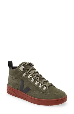 Veja Gender Inclusive Roraima High Top Sneaker in Olive/Black at Nordstrom, Size 41