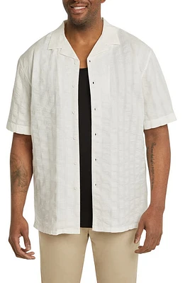 Johnny Bigg Belize Textured Relaxed Fit Camp Shirt Bone at Nordstrom,