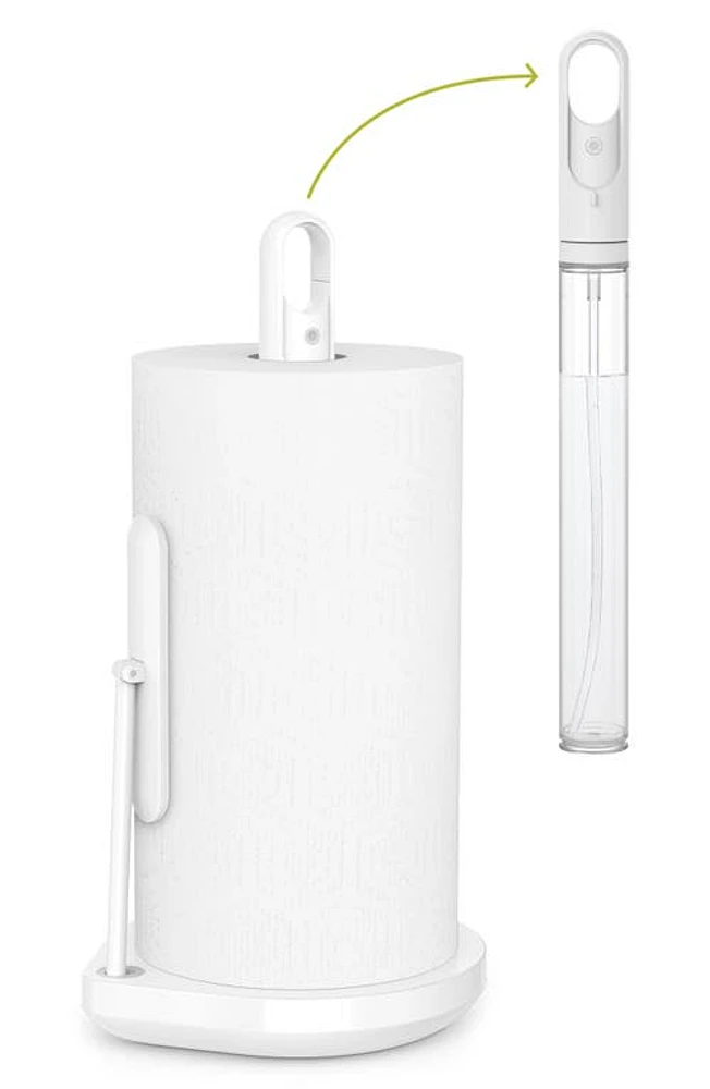 simplehuman Paper Towel Pump in White Steel at Nordstrom