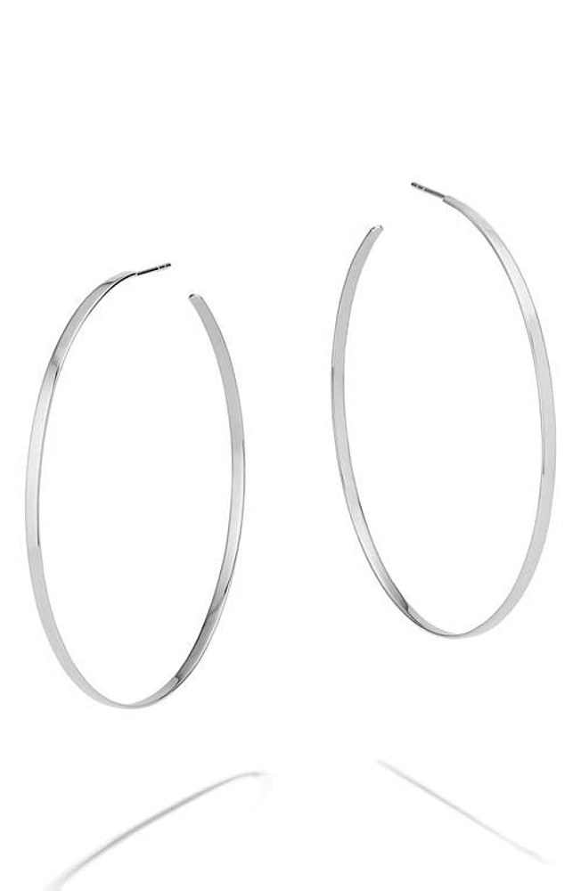 Lana Sunrise Hoop Earrings in White Gold at Nordstrom