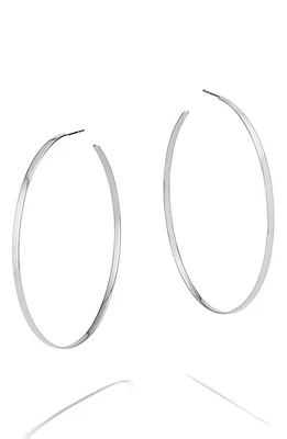 Lana Sunrise Hoop Earrings in White Gold at Nordstrom