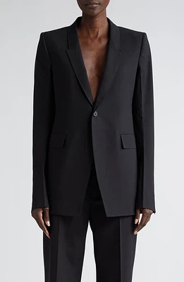 Rick Owens Soft Stretch Wool Blazer Black at Nordstrom, Us