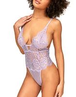 Adore Me Anouchka Bodysuit Lingerie Medium Purple at