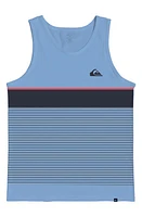 Quiksilver Tijuana Stripe Cotton Tank Blue Bell at Nordstrom,