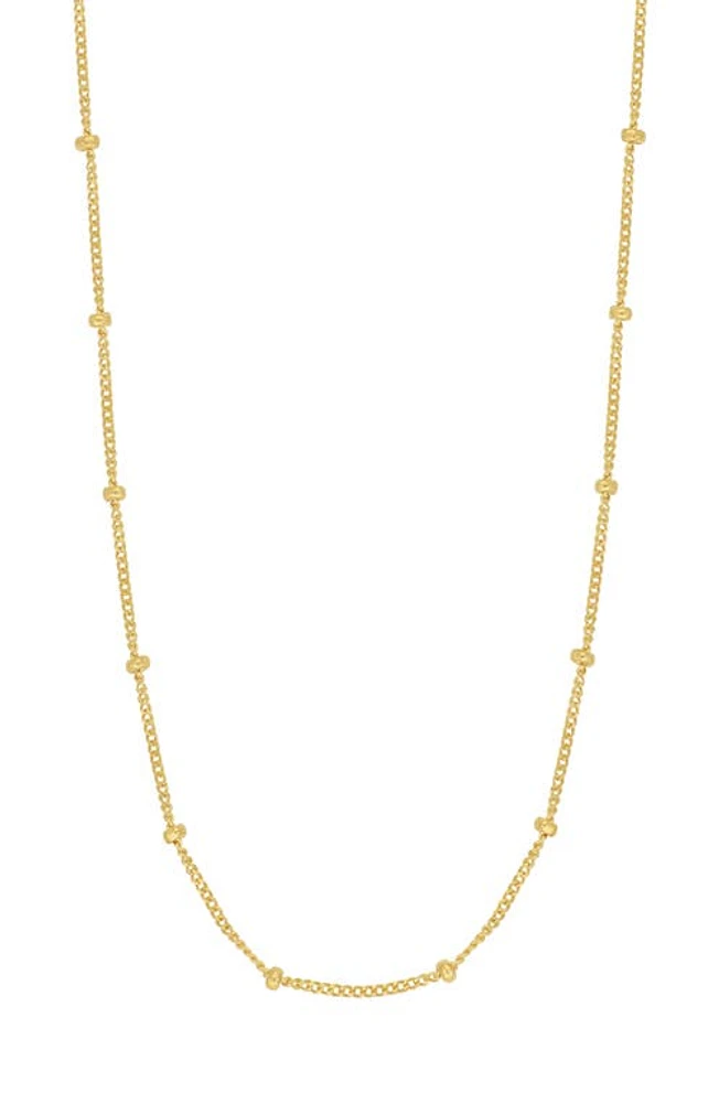 Bony Levy 14K Gold Bead Station Necklace in 14K Yellow Gold at Nordstrom, Size 18