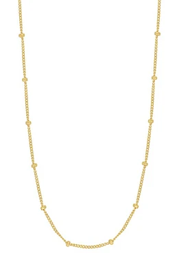 Bony Levy 14K Gold Bead Station Necklace in 14K Yellow Gold at Nordstrom, Size 18