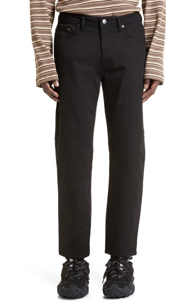 Acne Studios River Slim Tapered Jeans Stay Black at Nordstrom, X