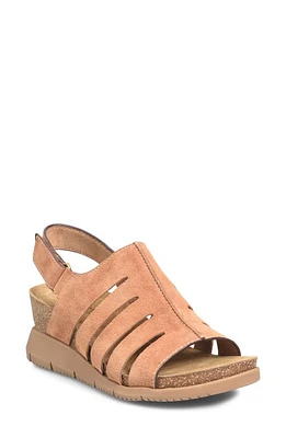 Comfortiva Scottie Slingback Wedge Sandal Luggage at Nordstrom,