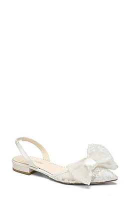 Bella Belle Fior Slingback Pointed Toe Flat Ivory at Nordstrom,