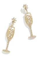 BaubleBar Champagne Glass Crystal Drop Earrings in Gold/Multi at Nordstrom