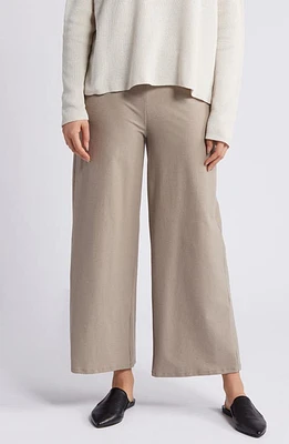 Eileen Fisher Wide Leg Ankle Pants in Briar at Nordstrom, Size Medium