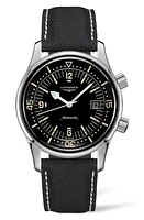 Longines Legend Diver Automatic Leather Strap Watch