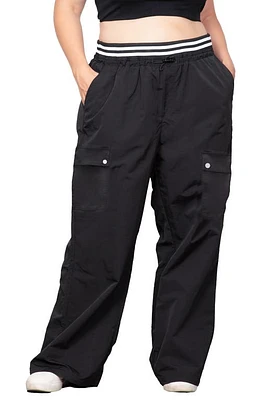 Standards & Practices Wide Leg Cargo Pants Black at Nordstrom,