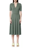 Simkhai Pati Mixed Rib Midi Sweater Dress Park Slope Multi at Nordstrom,