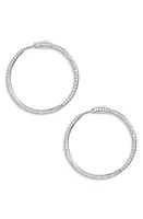 Bony Levy Inside Out Diamond Hoop Earrings in White Gold at Nordstrom