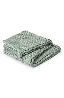 Bearaby Knit Velvet Weighted Blanket in Jade at Nordstrom, Size 20 Lb.