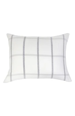 Pom Pom at Home Copenhagen Windowpane Check Cotton Accent Pillow in White/grey at Nordstrom, Size 28X36